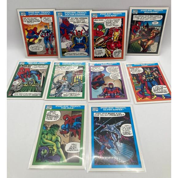 Marvel Universe Series I 1990 Spider-Man Presents 10 Card Lot - Picture 1 of 6